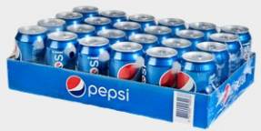 Pepsi sodavand 24 stk. x 33 cl. inkl. A-pant