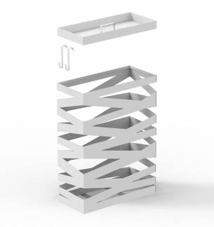 Paraplyholder TWIN Artistic Umbrella hvid